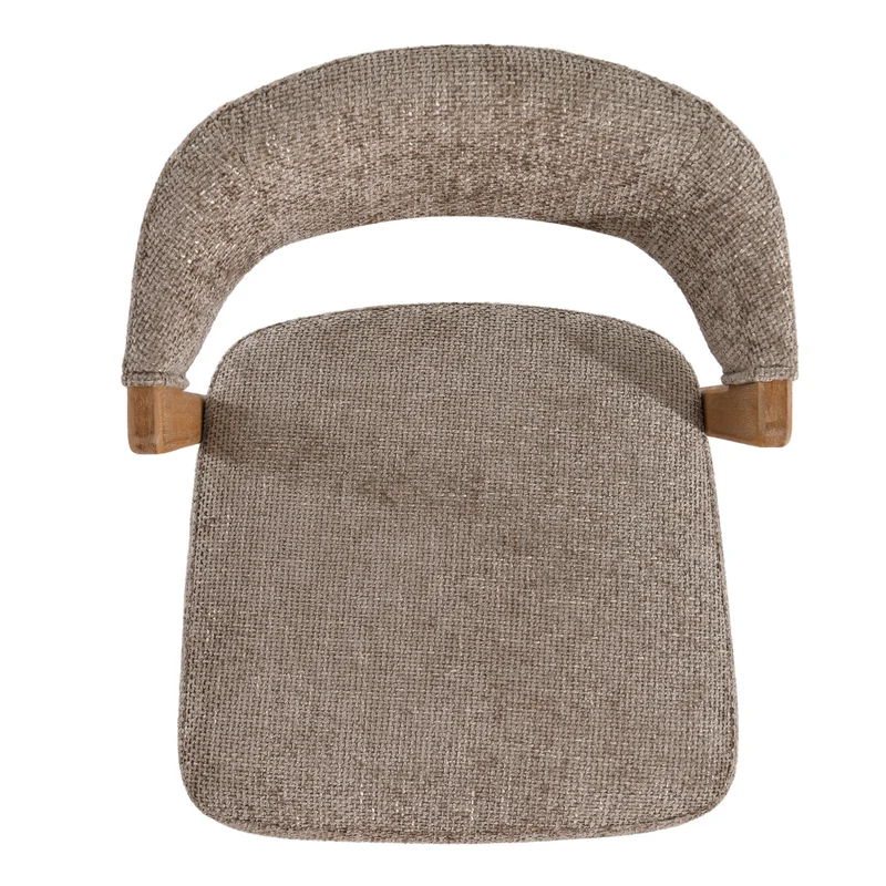 Stuhl taupe, Stuhl Holz-Gestell Naturholz