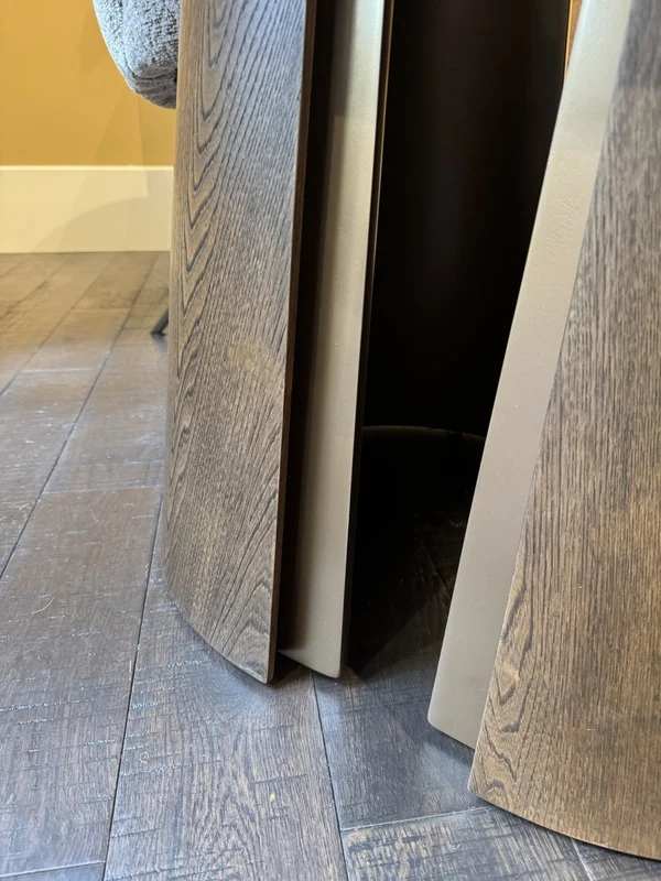 Esstisch Keramik-Tischplatte, runder Esstisch braun, Durchmesser 120 cm