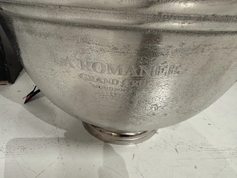 Weinkühler Antik-Silber, Sektkühler Silber, Durchmesser 50 cm