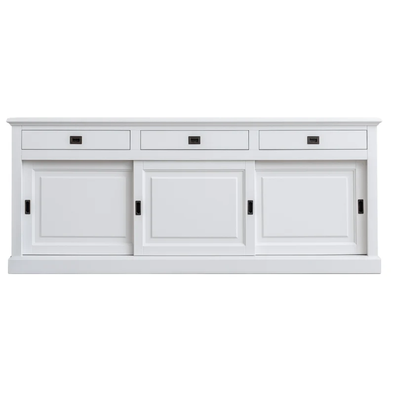 Sideboard weiß Landhausstil, Anrichte weiß Landhaus, Breite 230 cm