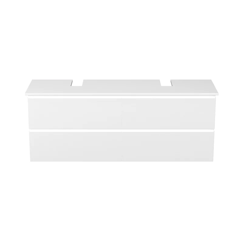 Garlivo Waschbeckenunterschrank GLB-160 Weiß mit Schubladen