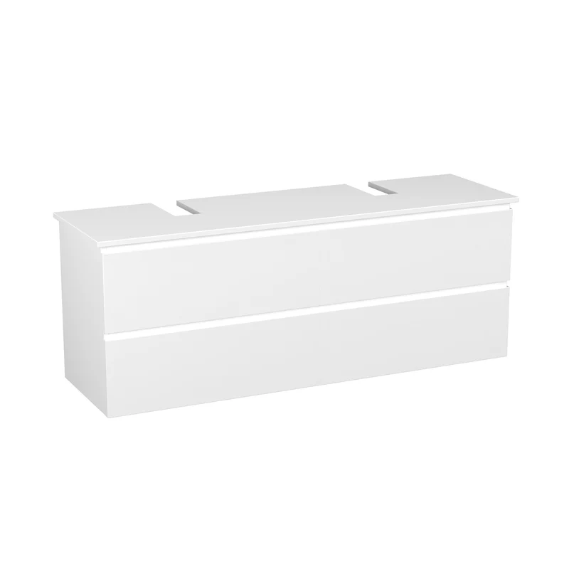 Garlivo Waschbeckenunterschrank GLB-160 Weiß mit Schubladen