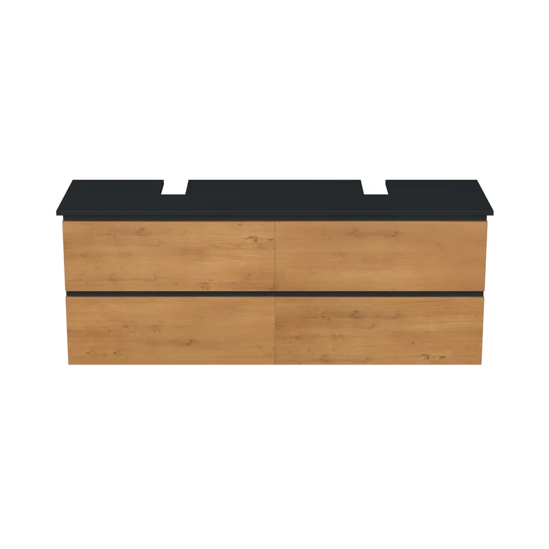 Garlivo Waschbeckenunterschrank GLB-160 Eiche mit Schubladen