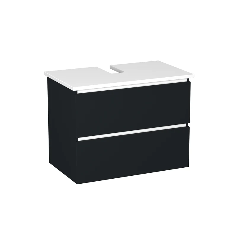 Garlivo Waschbeckenunterschrank GLB-80 Anthrazit mit Schubladen