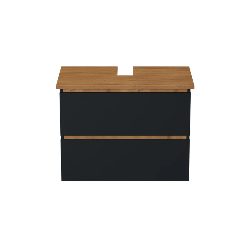 Garlivo Waschbeckenunterschrank GLB-80 Anthrazit mit Schubladen