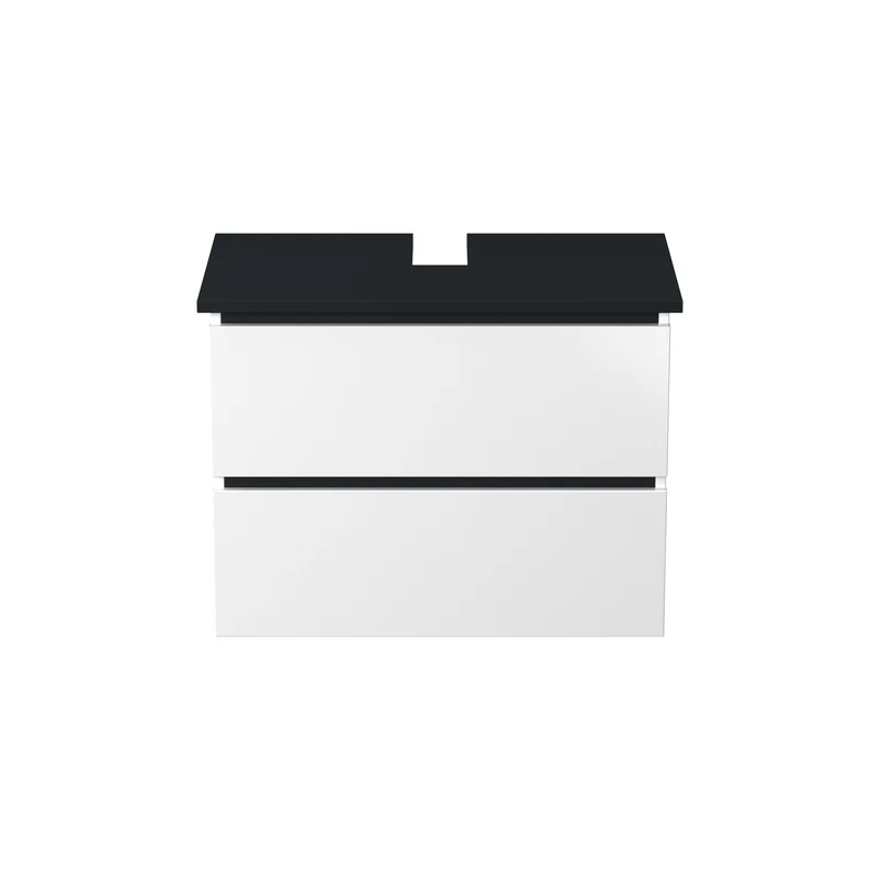 Garlivo Waschbeckenunterschrank GLB-80 Weiss mit Schubladen