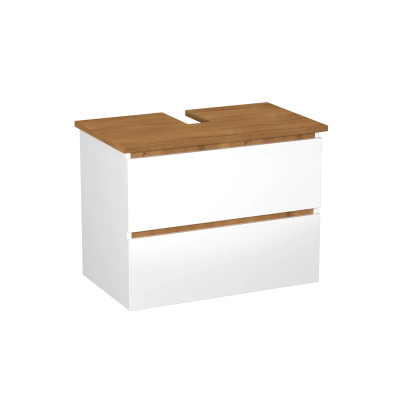 Garlivo Waschbeckenunterschrank GLB-80 Weiss mit Schubladen