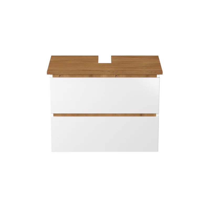 Garlivo Waschbeckenunterschrank GLB-80 Weiss mit Schubladen