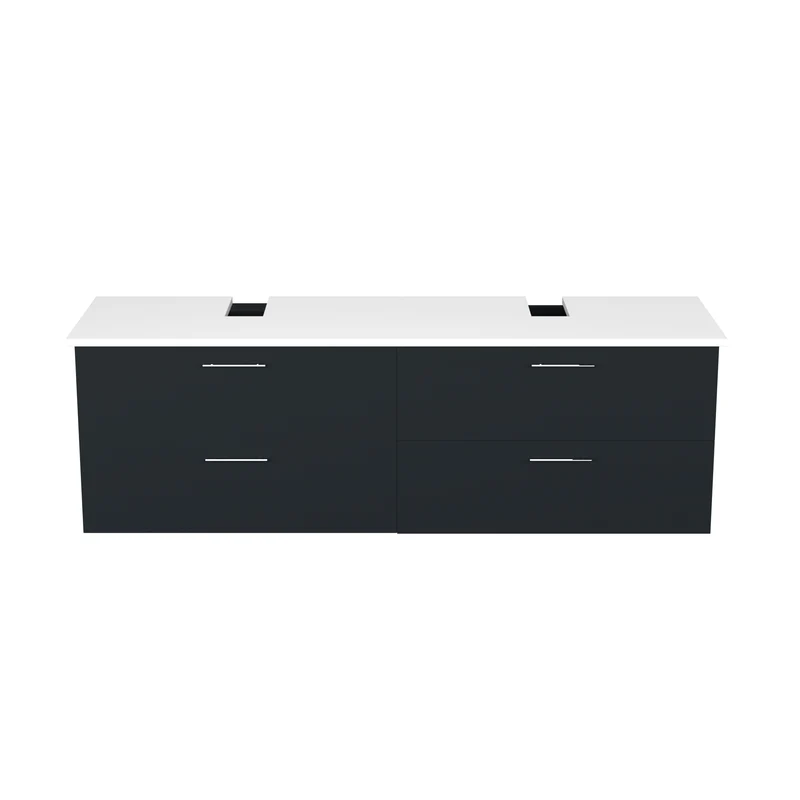 Garlivo Waschbeckenunterschrank GLA-160 Anthrazit mit Schubladen