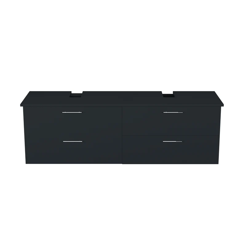 Garlivo Waschbeckenunterschrank GLA-160 Anthrazit mit Schubladen