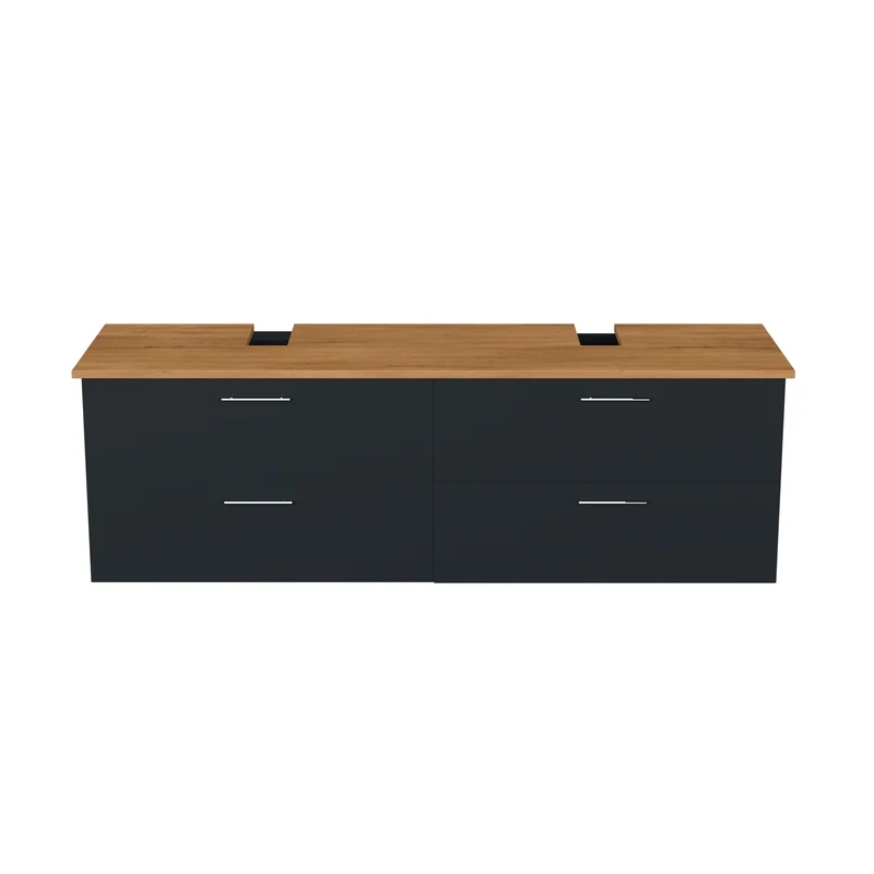 Garlivo Waschbeckenunterschrank GLA-160 Anthrazit mit Schubladen