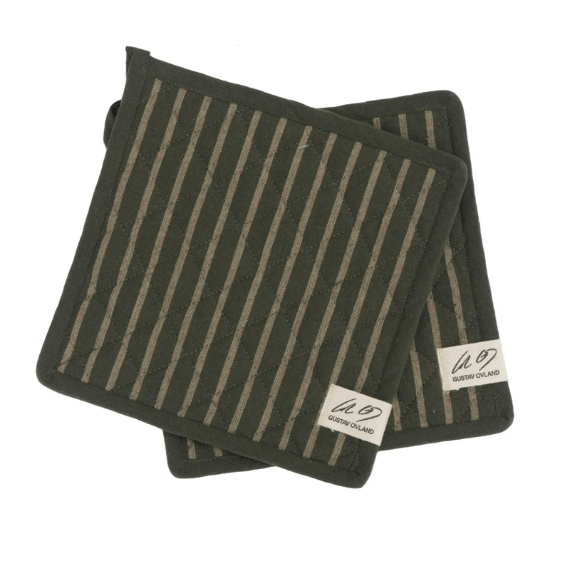 Topflappen aus recycelter Baumwollmischung 2er-Pack - Gustav Ovland Akira Salbei