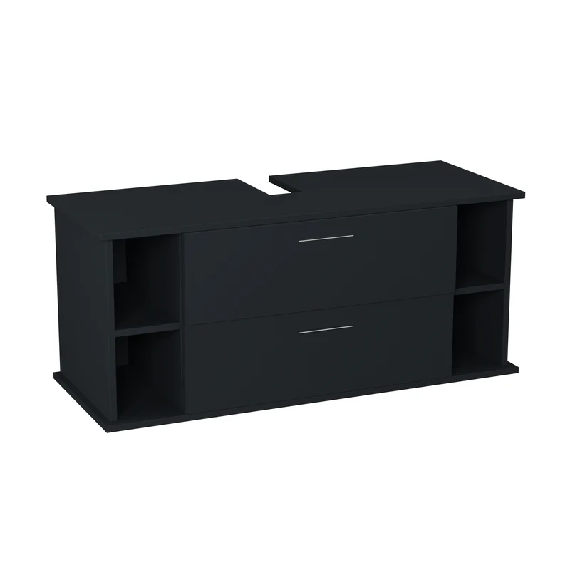 Garlivo Waschbeckenunterschrank GLA-120 Anthrazit mit Schubladen
