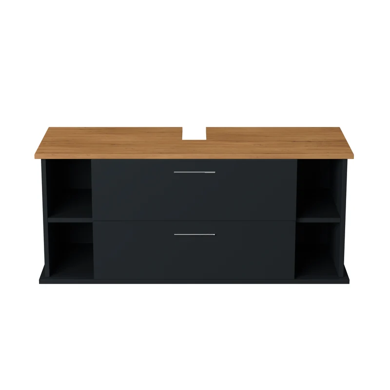 Garlivo Waschbeckenunterschrank GLA-120 Anthrazit mit Schubladen