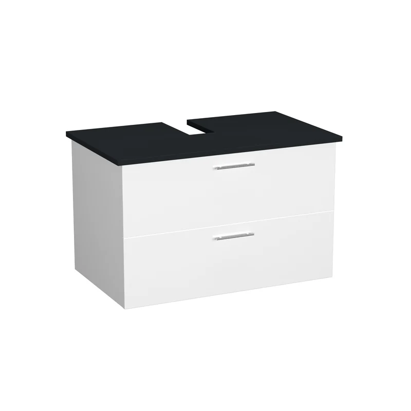 Garlivo Waschbeckenunterschrank GLA-80 Weiss mit Schubladen