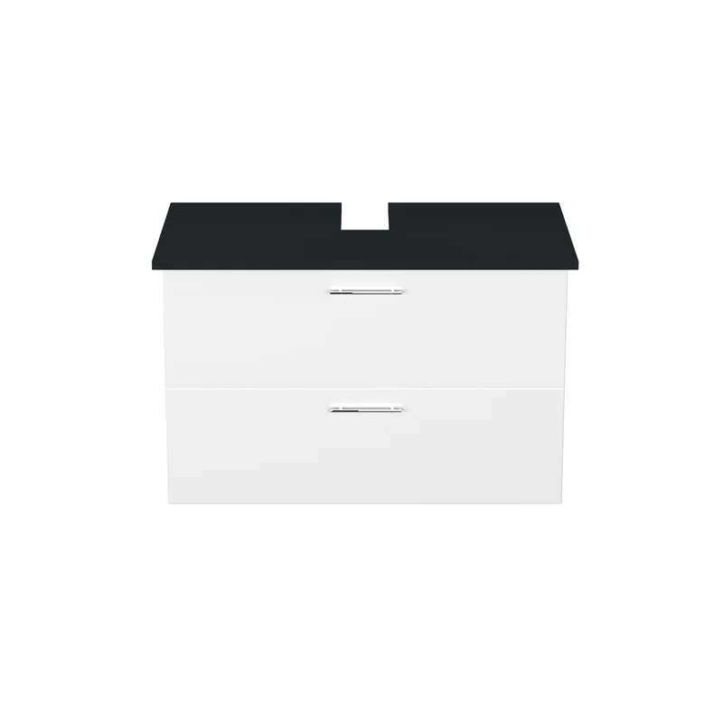 Garlivo Waschbeckenunterschrank GLA-80 Weiss mit Schubladen