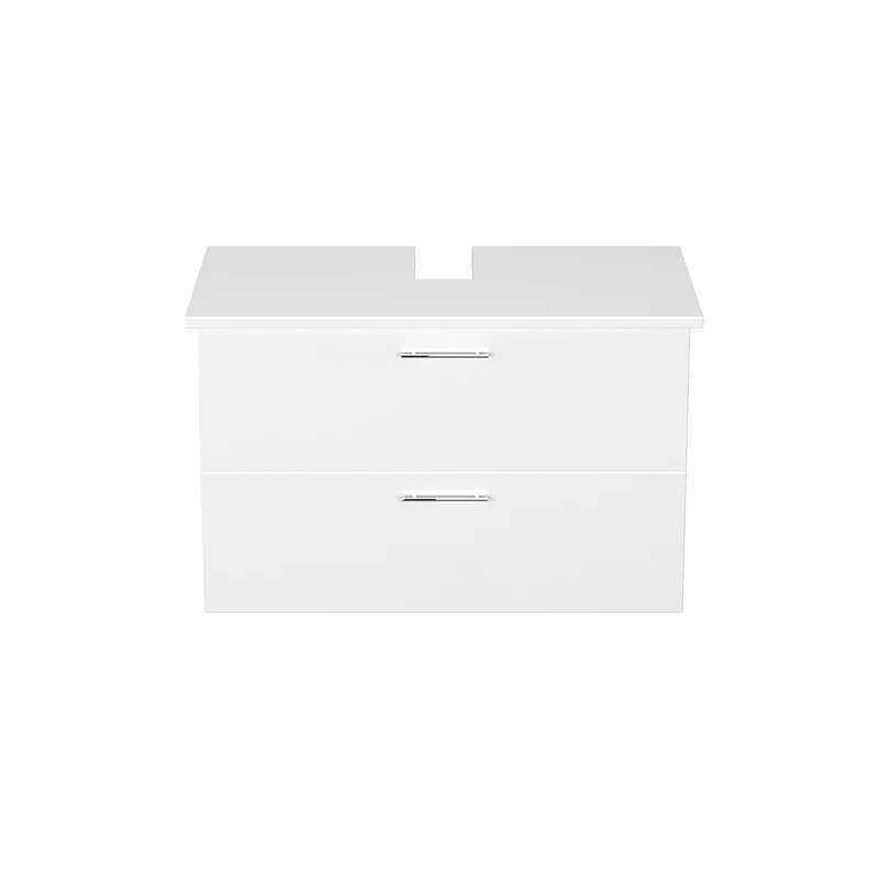 Garlivo Waschbeckenunterschrank GLA-80 Weiss mit Schubladen