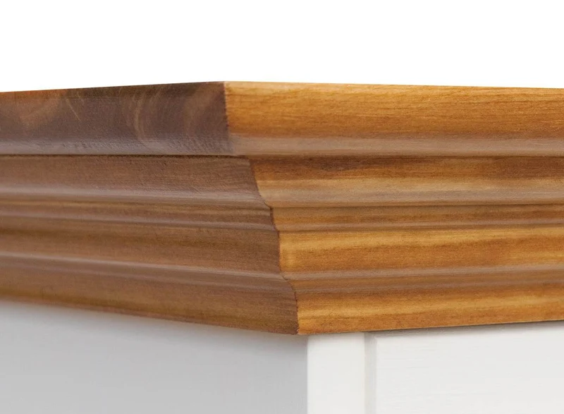 Kommode Belluno Elegante in Weiß | Sideboard mit 5 Schubladen