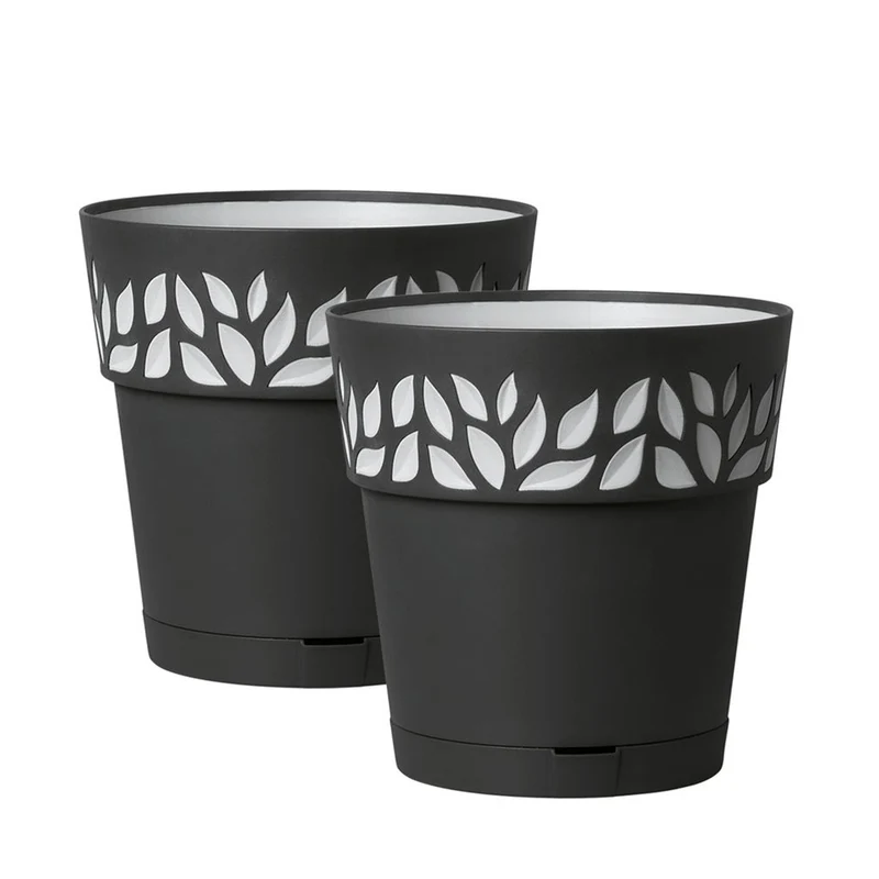 Set: 2 x Pflanztöpfe "Cloe" 30x29 cm (Farbe wählbar)