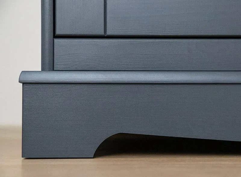 Kommode Belluno Elegante in Graphit | Sideboard mit 5 Schubladen
