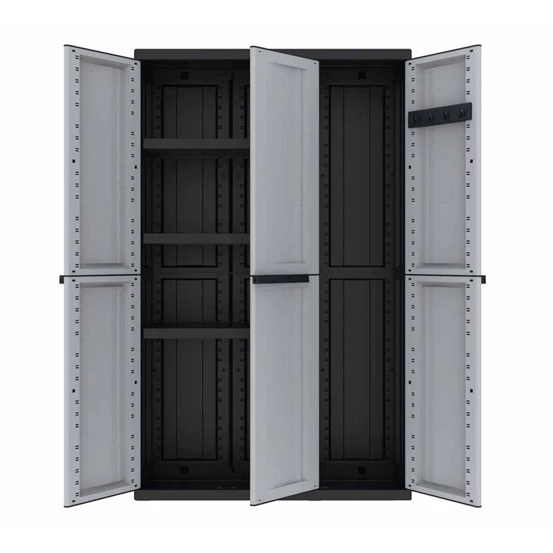 Bundle: 1 x C-Twist Dreitüriger Schrank mit 3 Böden + 1 x C-Twist Dreitüriger Schrank mit 1 Boden