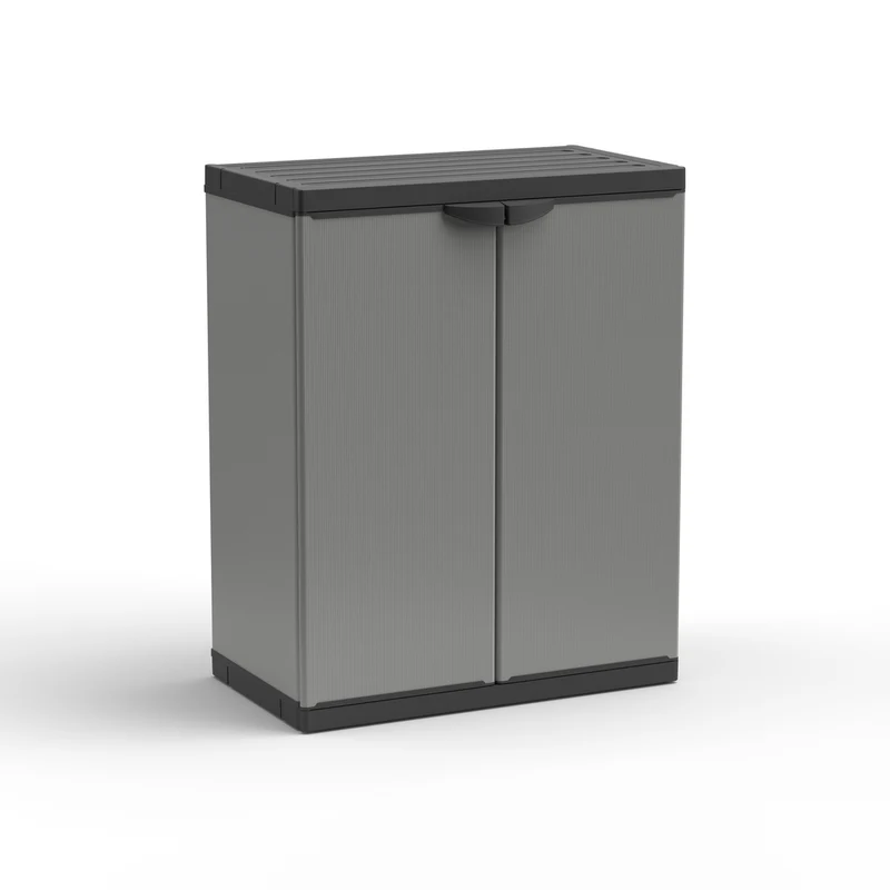 Set: 2 x ARMADIO BASSO - Kunststoffschrank mit 1 Einlegeboden