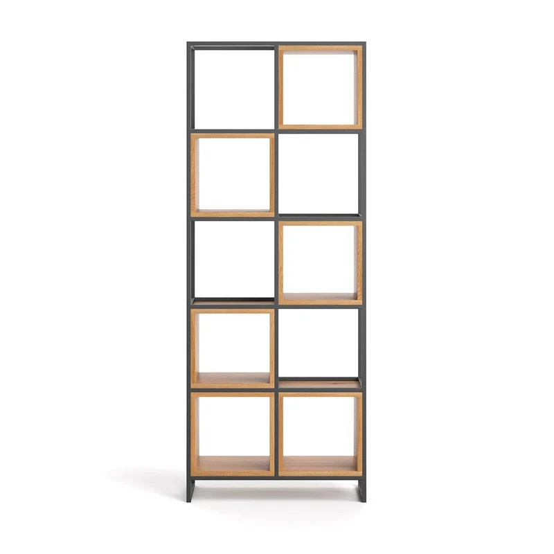 Industrial Regal aus massiver Eiche | Raumteiler Frame in zwei Größen