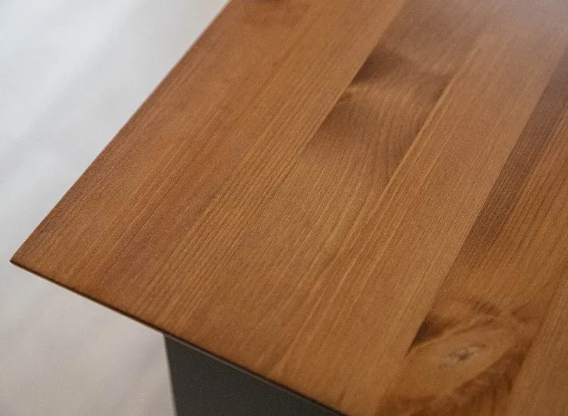 Kommode Belluno Elegante in Graphit | Sideboard mit drei Schubladen und Türen