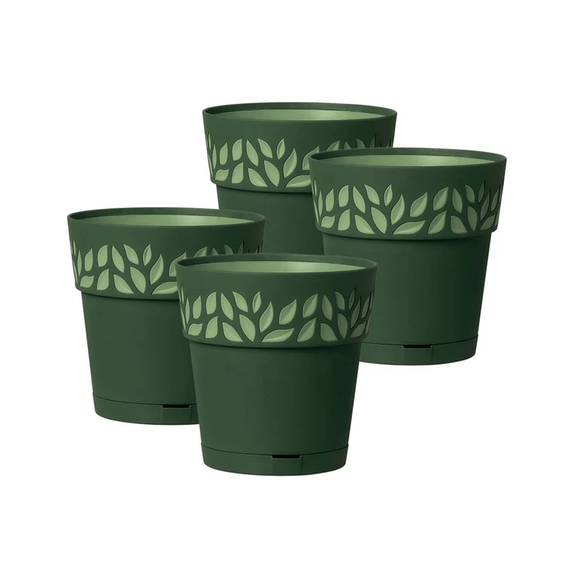 Set: 4 x Pflanztöpfe "Cloe" 15x15 cm (Farbe wählbar)
