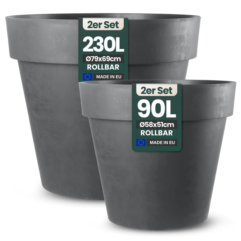 Rollbarer XL/XXL Pflanzkübel "LIKE" in verschiedenen Farben (wählbar)