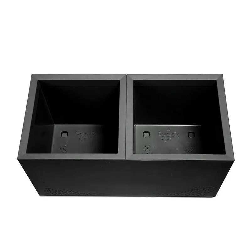 Set: 2 x XL Pflanzkasten "Karo" in verschiedenen Farben und Größen (Farbe/Größe wählbar)
