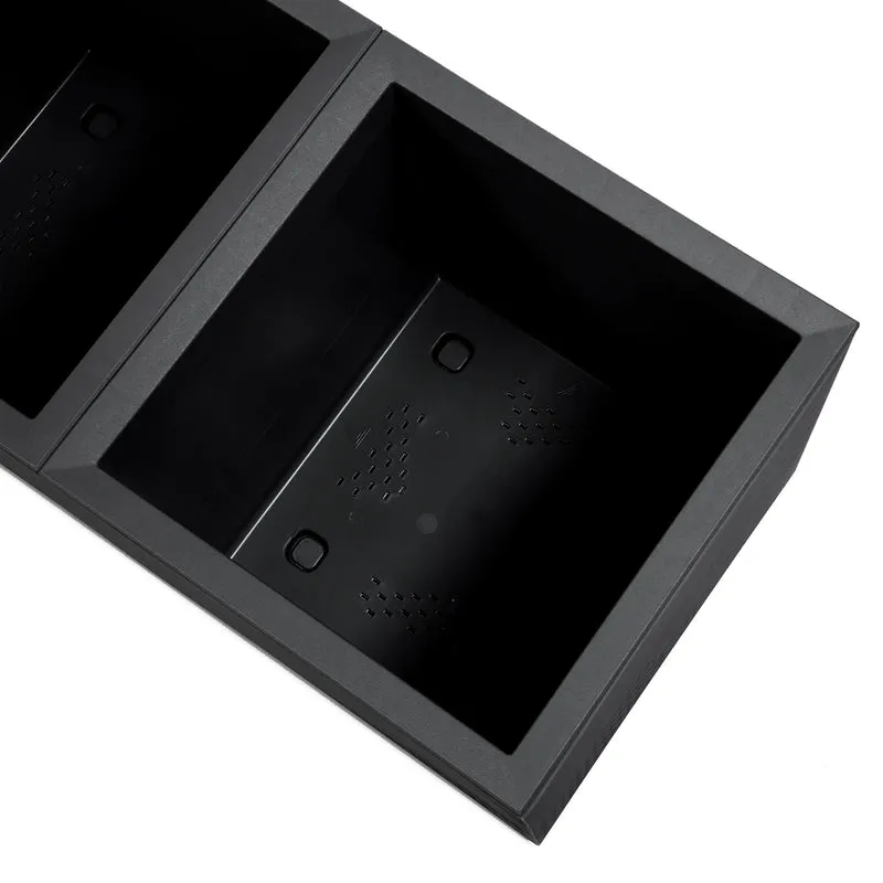 Set: 2 x XL Pflanzkasten "Karo" in verschiedenen Farben und Größen (Farbe/Größe wählbar)