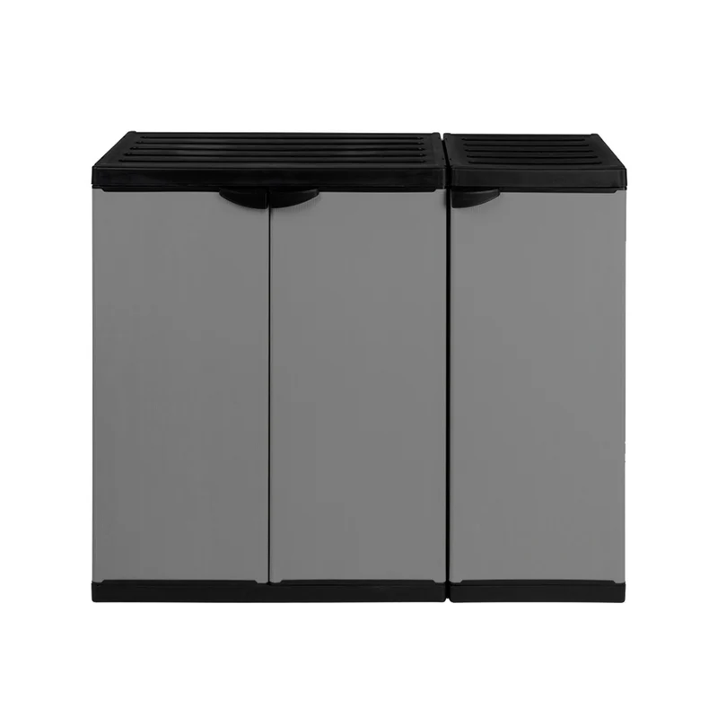 Modularer Kunststoffschrank 'Armadio' 2er Set - Beistellschrank + Nischenschrank klein