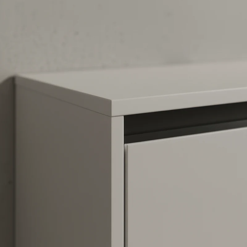 Waschbeckenunterschrank mit zwei Türen und Einlegeboden, Soft-Close