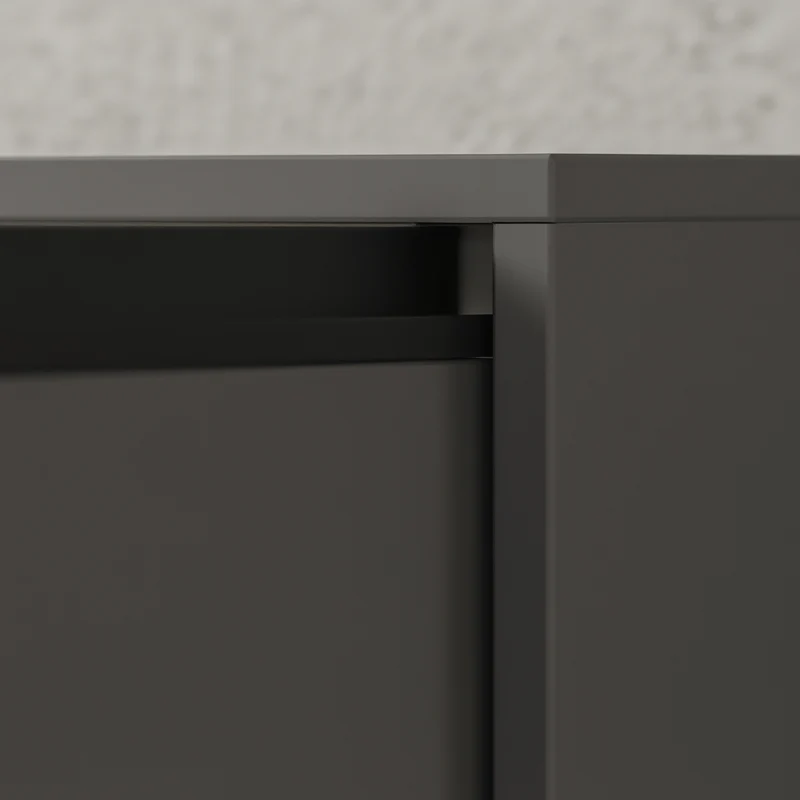 Waschbeckenunterschrank mit zwei Türen und Einlegeboden, Soft-Close