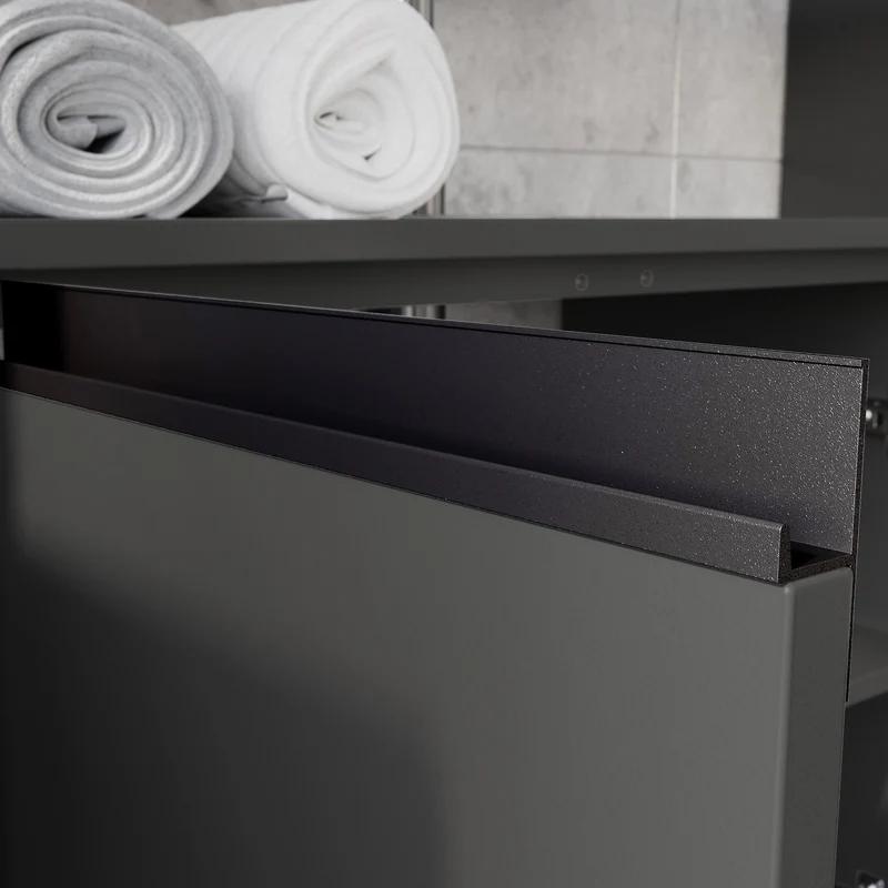 Waschbeckenunterschrank mit zwei Türen und Einlegeboden, Soft-Close