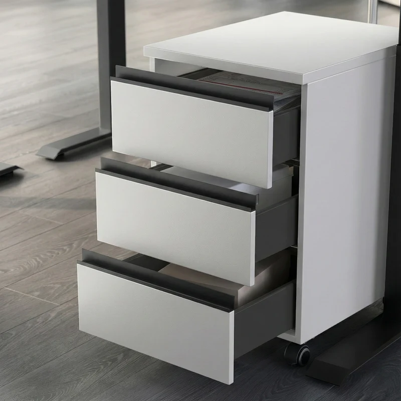 Rollcontainer 40x63 cm | Soft-Close & Mobil | Büro & Home Office