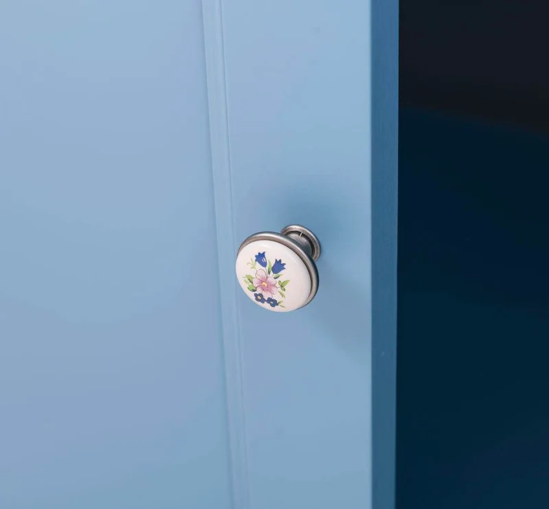 Waschbeckenunterschrank aus Massivholz | Waschtisch mit 4 Türen und 2 Schubladen