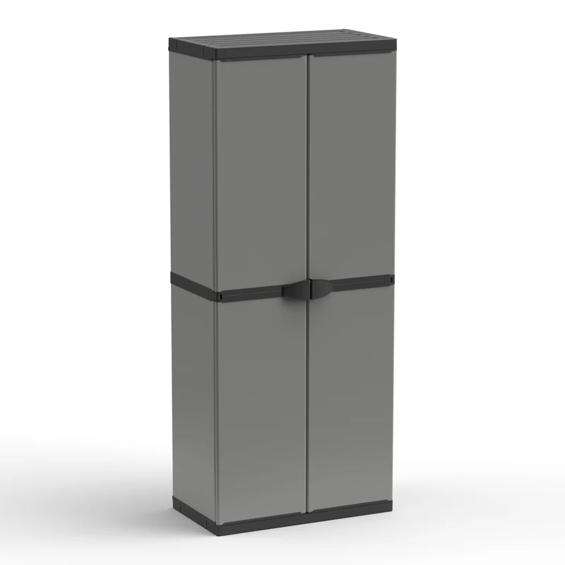 Kunststoffschrank 'Armadio' 68 x 38,5 x 165 cm - Universalschrank mit 3 Einlegeböden