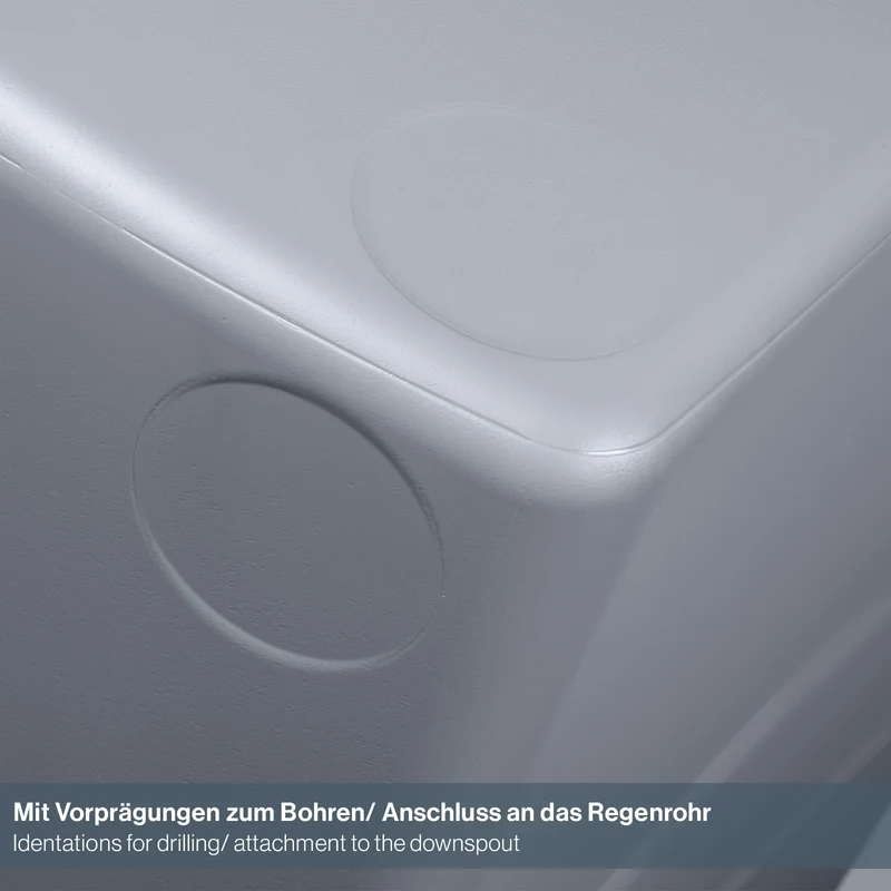 2 x XXL Wassertank "AQUA TOWER" (Glatte Optik) Wasserhahn und Verbindungsset (Volumen/Farbe wählbar)
