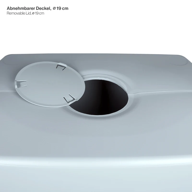 XXL Wassertank "AQUA TOWER" 450 Liter in Grau (GLATTE OPTIK) mit Füllautomat und Wasserhahn