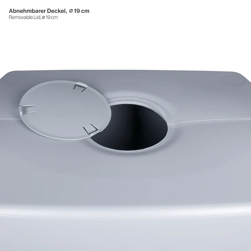 XXL Wassertank "AQUA TOWER" 350 Liter in GRAU (GLATTE OPTIK) mit Füllautomat und Wasserhahn