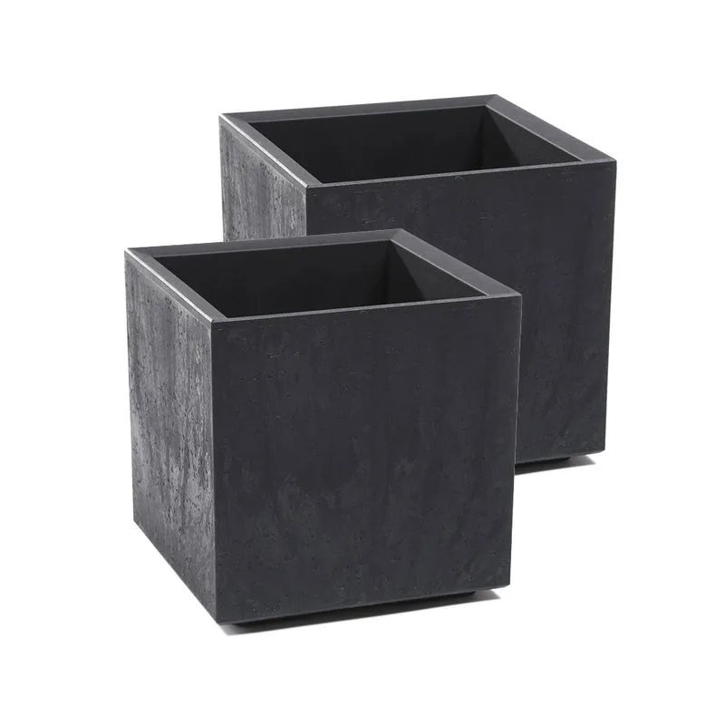 XL Pflanzkasten "Karo" 13 Liter in Anthrazit (Set wählbar)