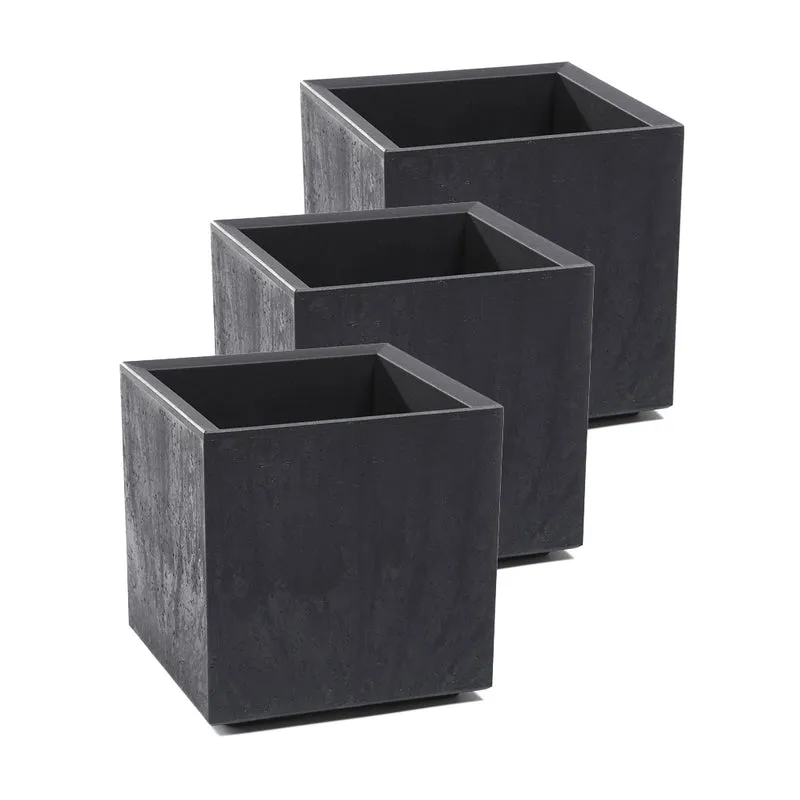 XL Pflanzkasten "Karo" 13 Liter in Anthrazit (Set wählbar)