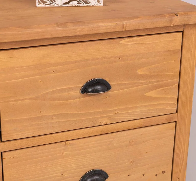Kommode 100 aus Massivholz mit 6 Schubladen