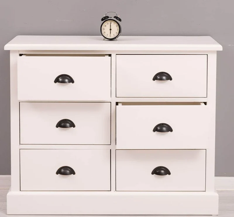 Kommode 100 aus Massivholz mit 6 Schubladen