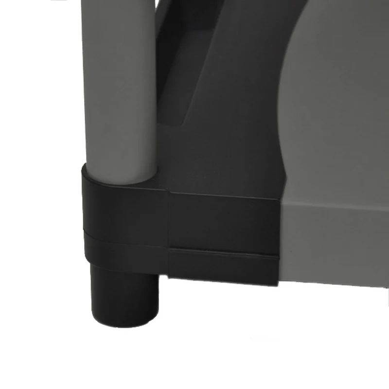 ARMADIO Schwerlastregal mit 4 Ebenen, 80 x 40 x 168 (schwarz/grau)