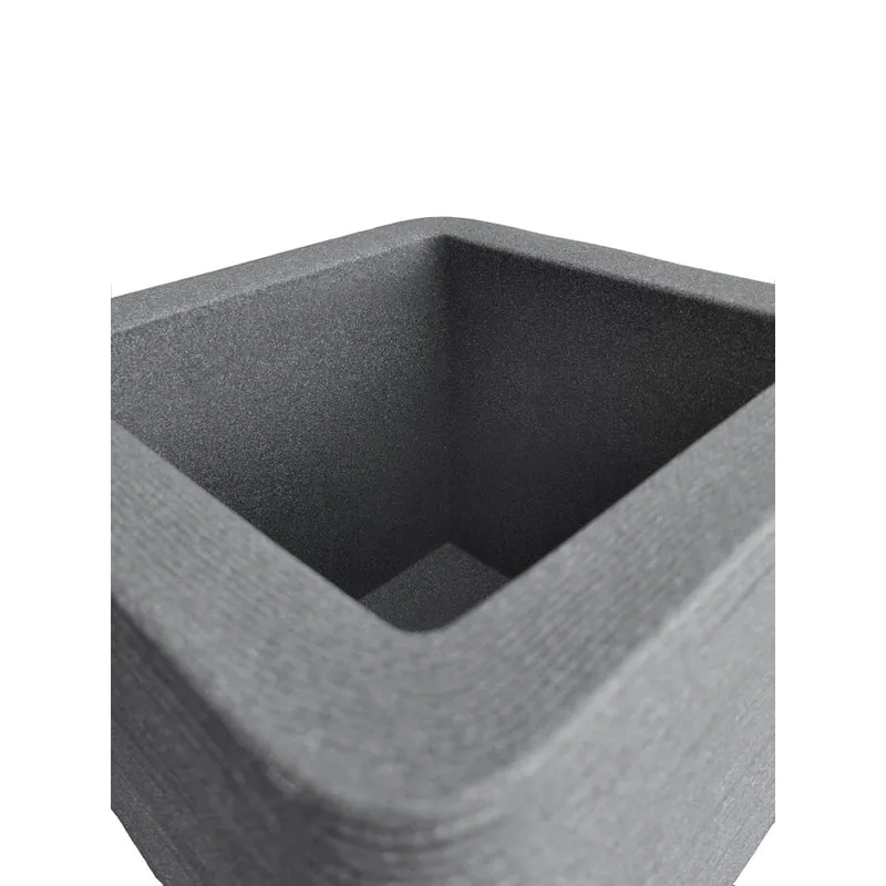 Pflanzkübel "Struktur Optik" 30x30x27 cm (Farbe wählbar)