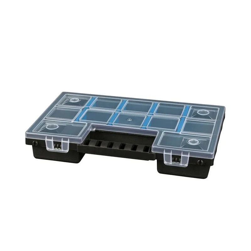 Organizer Set 4tlg.: Sortimentskästen in verschiedenen Größen (Schwarz/Blau/Transparent)
