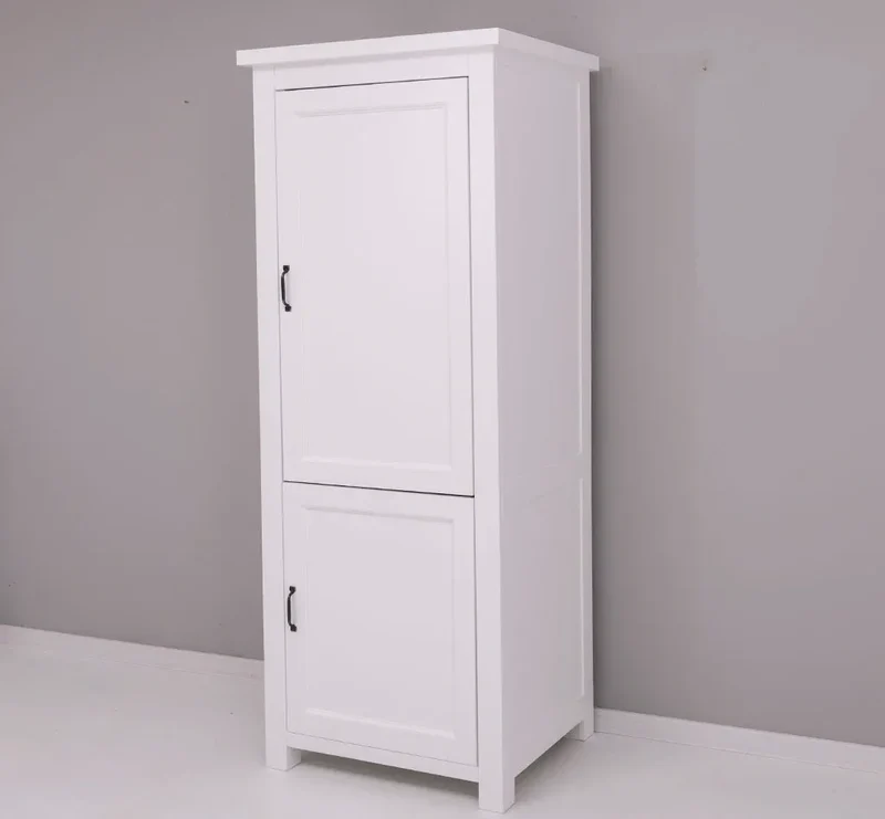 Einbauschrank für Kühlschrank aus Massivholz | Kühlumbauschrank für Kühl-Gefrierkombination